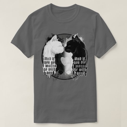 Eenzame katten t-shirt (Design voorkant)