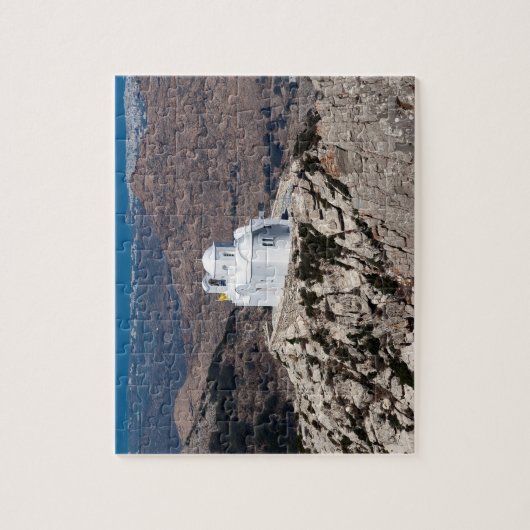 Eenzame kerk in de Griekse bergen Legpuzzel (Verticaal)