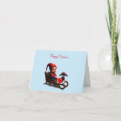 Eenzame Kerst Elf Kaart (Voorkant)