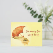 eenzame kikker met overdreven sympathie briefkaart (Staand voorkant)