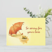 eenzame kikker met overdreven sympathie kaart (Staand voorkant)