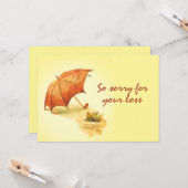 eenzame kikker met overdreven sympathie kaart (Voorkant / Achterkant in situ)