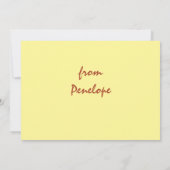 eenzame kikker met overdreven sympathie kaart (Achterkant)