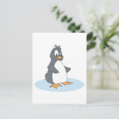 eenzame kleine pinguïn briefkaart (Staand voorkant)