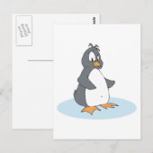eenzame kleine pinguïn briefkaart (Voorkant / Achterkant)