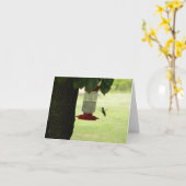 Eenzame Kolibrie Kaart (Gele Bloem)