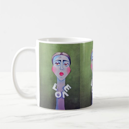"Eenzame Liefde" Koffiemok (Links)