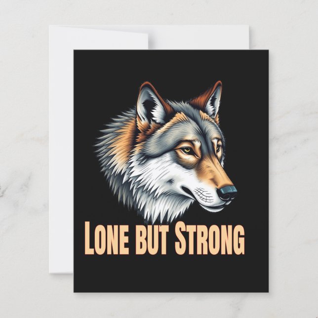 Eenzame Maar Krachtige Wolf (Voorkant)