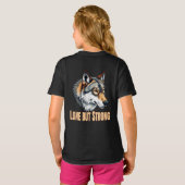 Eenzame Maar Sterke Wolf T-shirt (Achterkant volledig)