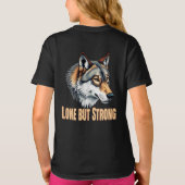 Eenzame Maar Sterke Wolf T-shirt (Achterkant)