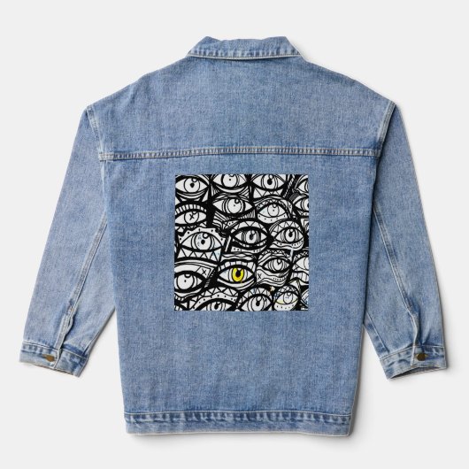 eenzame oog denim jacket (Achterkant)