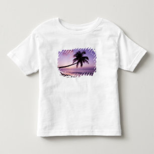 Eenzame palmboom bij zonsondergang, Coconut Grove  Kinder Shirts