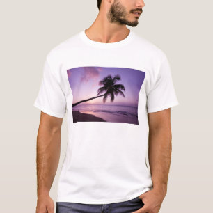 Eenzame palmboom bij zonsondergang, Coconut Grove T-shirt