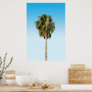 Eenzame palmboom poster