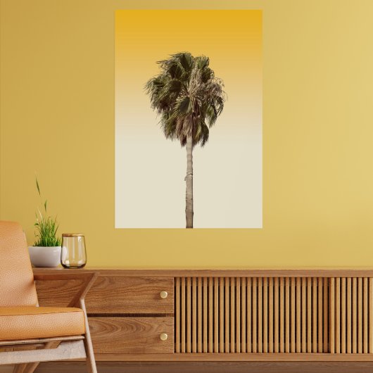 Eenzame palmboom poster (Woonkamer 2)