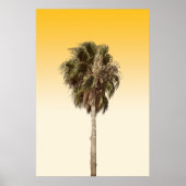Eenzame palmboom poster (Voorkant)