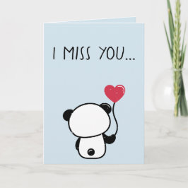 Eenzame panda-verjaardagskaart voor mensen die je kaart