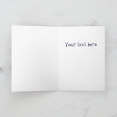 Eenzame pinguïn in de sneeuw bedankkaart (Binnen)