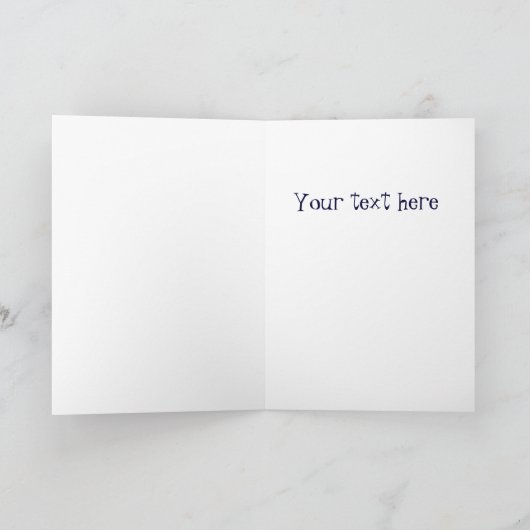 Eenzame pinguïn in de sneeuw bedankkaart (Binnen)