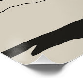Eenzame Pinguïn Onder de Maan Perfect Poster (Hoek)