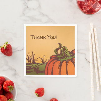 Eenzame pompoen op het veld. De herfst verlaat her Servet