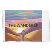 Eenzame reis bij zonsondergang kussensloop (Voorkant)