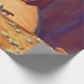 “Eenzame reis” Western Art van Maynard Dixon Cadeaupapier (Hoek)