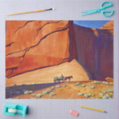 “Eenzame Reis” Westerse Kunst van Maynard Dixon Tissuepapier (Craft)