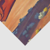 “Eenzame Reis” Westerse Kunst van Maynard Dixon Tissuepapier (Detail)