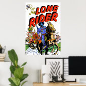 Eenzame Ruiter En Apache Oude Strips Poster (Thuiskantoor)