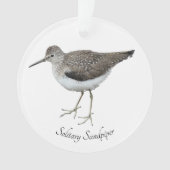 Eenzame Sandpiper Ornament (voorkant)