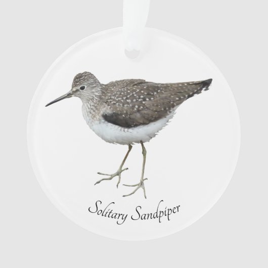 Eenzame Sandpiper Ornament (voorkant)