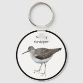 Eenzame Sandpiper Sleutelhanger (Voorkant)