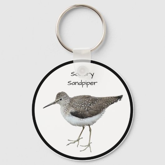 Eenzame Sandpiper Sleutelhanger (Voorkant)