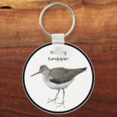 Eenzame Sandpiper Sleutelhanger (Voorkant)