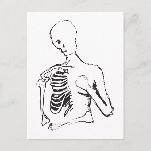 eenzame schele briefkaart (Voorkant)