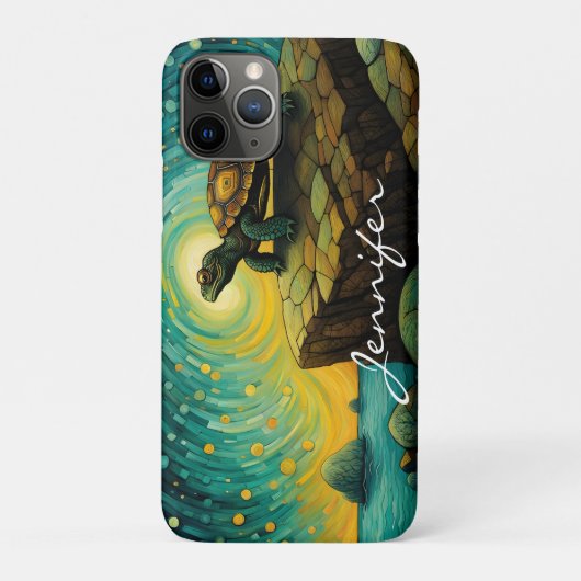 Eenzame schildpad denkend aan je naam Case-Mate iPhone case (Achterkant)