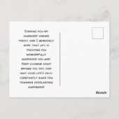 Eenzame Schildpad Lange Afstand Vriend Verjaardag Briefkaart (Achterkant)