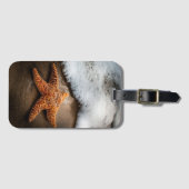 Eenzame Starfish op het strand Bagagelabel (Voorkant (horizontaal))