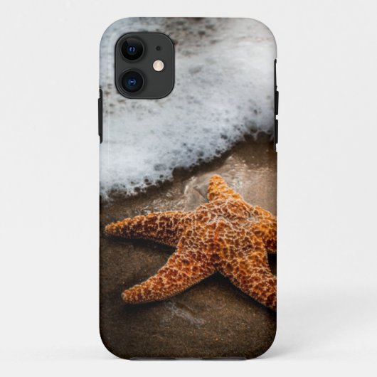 Eenzame Starfish op het strand Case-Mate iPhone Case (Achterkant)