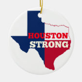 Eenzame Ster "Sterk Houston " Keramisch Ornament (Voorkant)