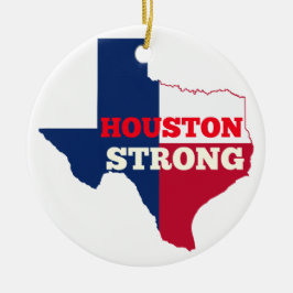 Eenzame Ster "Sterk Houston " Keramisch Ornament