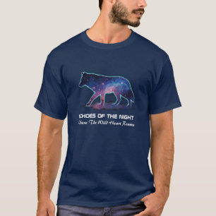Eenzame sterrenstelsel wolf silhouet (Eecho's van  T-shirt