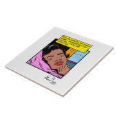 Eenzame Uren Reflectie Valentijns Romantiek Tegeltje (Zijkant)