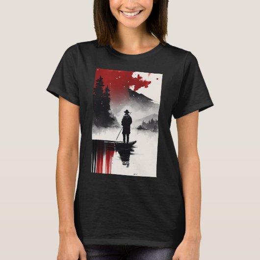 Eenzame visser t-shirt (Voorkant)