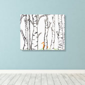 Eenzame vos canvas afdruk (Insitu (Houten vloer))