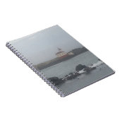 Eenzame vuurtoren spiraal notebook notitieboek (Rechterzijde)