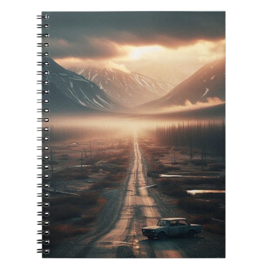 Eenzame weg notitieboek (Voorkant)