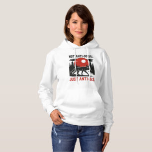 Eenzame Wolf Code – Niet Anti-Sociaal, Maar Anti-O Hoodie
