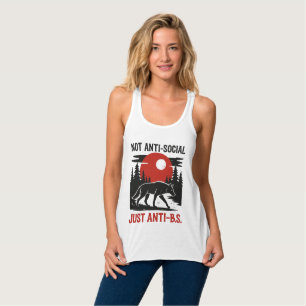 Eenzame Wolf Code – Niet Anti-Sociaal, Maar Anti-O Tanktop